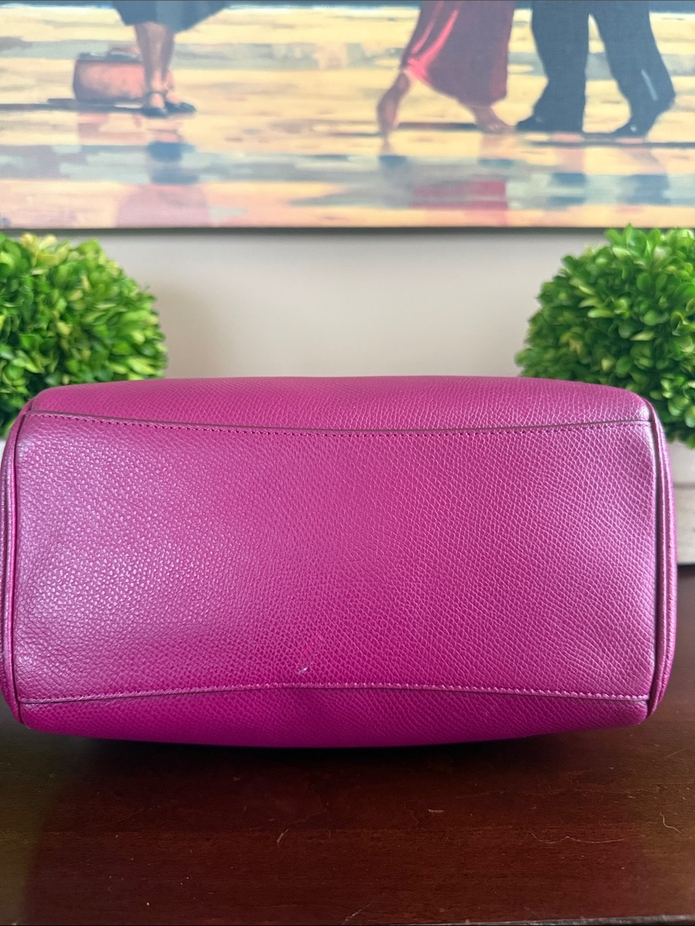 COACH F36624 🩷MAGENTA🩷 CROSSGRAIN LEATHER MINI BENNETT SATCHEL BAG - Picture 15 of 17